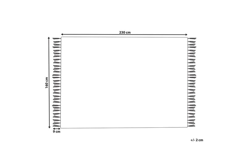 Fladvævet Hisarli - Flerfarvet, hvid, brun, blå, orange, 160x230 cm - Tekstiler - Tæpper - Moderne tæppe - Bomuldstæpper