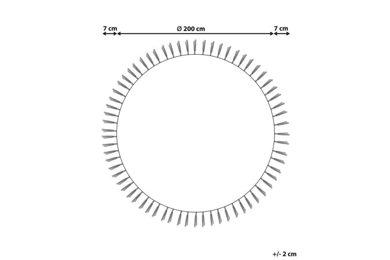 Fladvævet Marts - Beige, Blå, 200x200 cm - Tekstiler - Tæpper - Moderne tæppe - Sisaltæpper