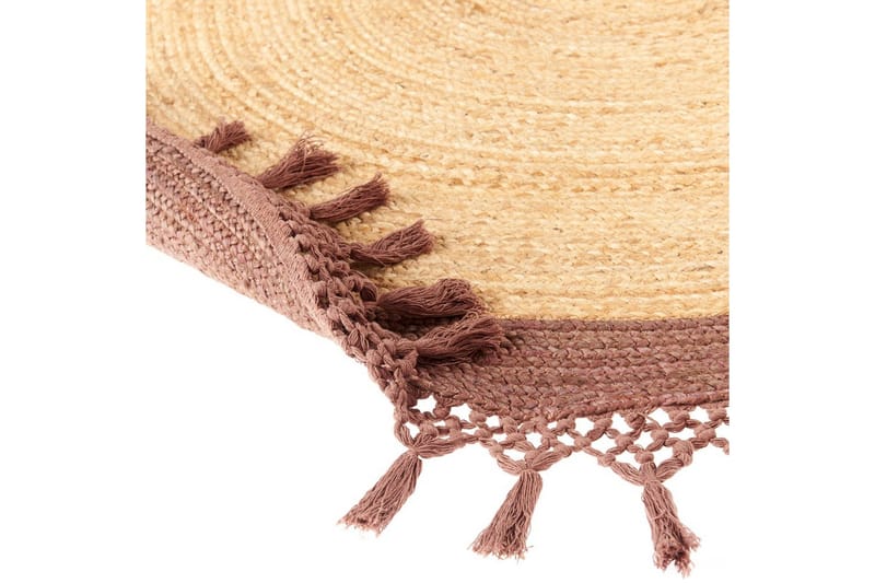 Fladvævet Marts - Beige, Brun, 200x200 cm - Tekstiler - Tæpper - Moderne tæppe - Sisaltæpper