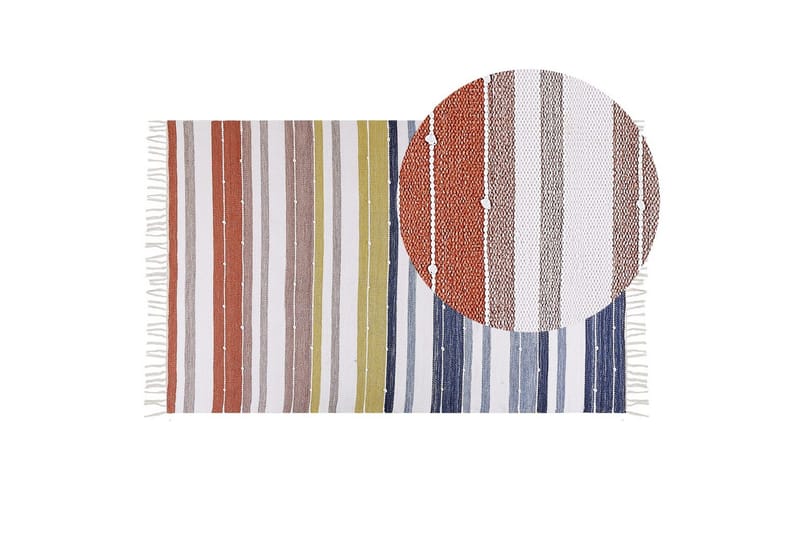 Fladvævet Tozakli - 140x200 cm - Tekstiler - Tæpper - Moderne tæppe - Kludetæpper