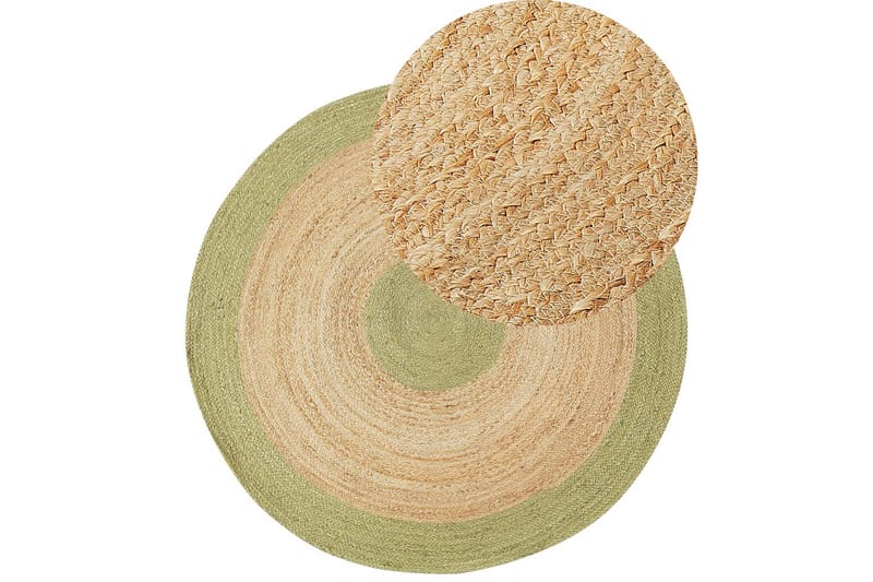 Fladvævet Yayalar - Beige, Grøn - Tekstiler - Tæpper - Moderne tæppe - Sisaltæpper