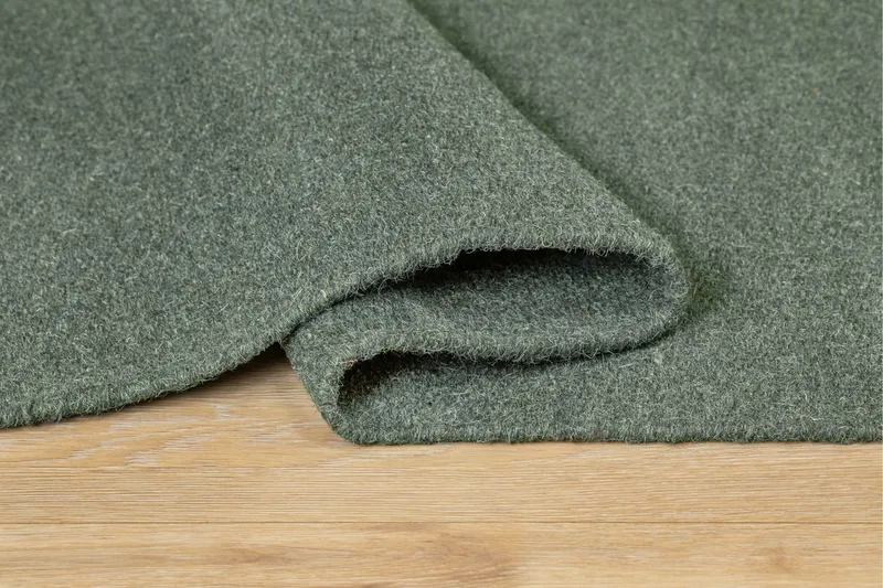 Fornta Uldtæppe 300x400 cm Rektangulær - Grøn - Tekstiler - T æpper - Moderne tæppe - Uldtæppe