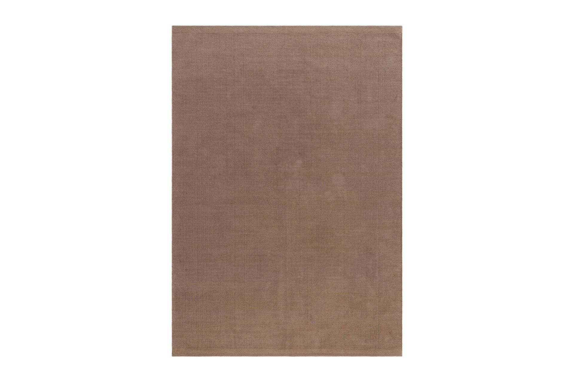 Fujiko Bomuldstæppe 160x230 cm - Mørk beige - Tekstiler - Tæpper - Moderne tæppe - Bomuldstæpper
