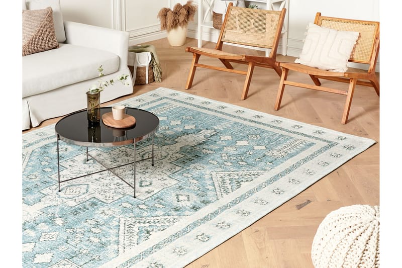 Fulla Bomuldstæppe 200x300 cm - Grøn - Tekstiler - Tæpper - Moderne tæppe - Bomuldstæpper