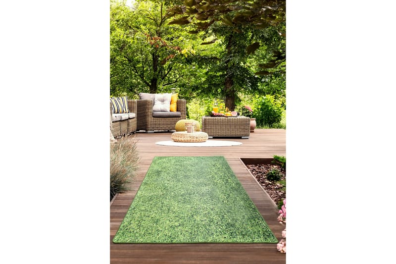 Ahihia Entrémåtte 100x300 cm - Flerfarvet/Velour - Tekstiler - Tæpper - Moderne tæppe - Gangmåtter