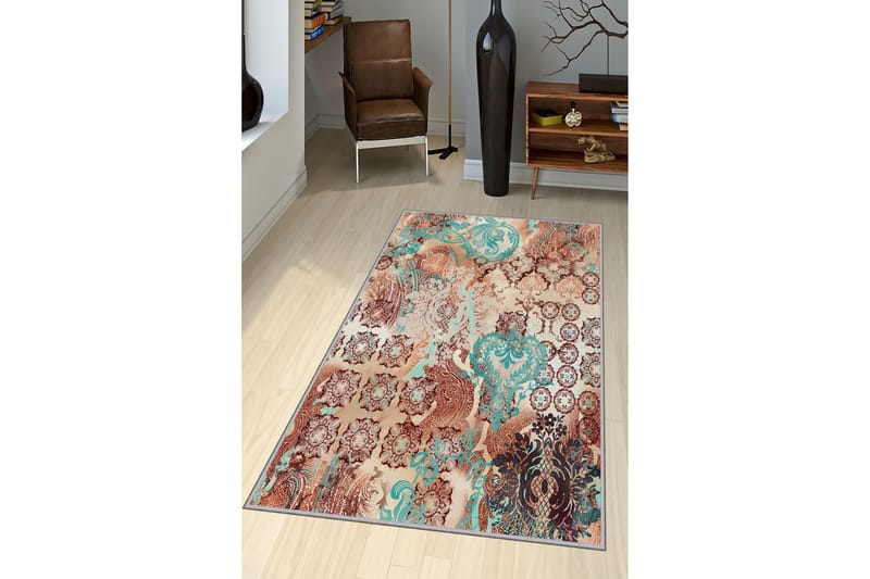 Bedriye Entrémåtte 100x300 cm - Flerfarvet - Tekstiler - Tæpper - Moderne tæppe - Gangmåtter
