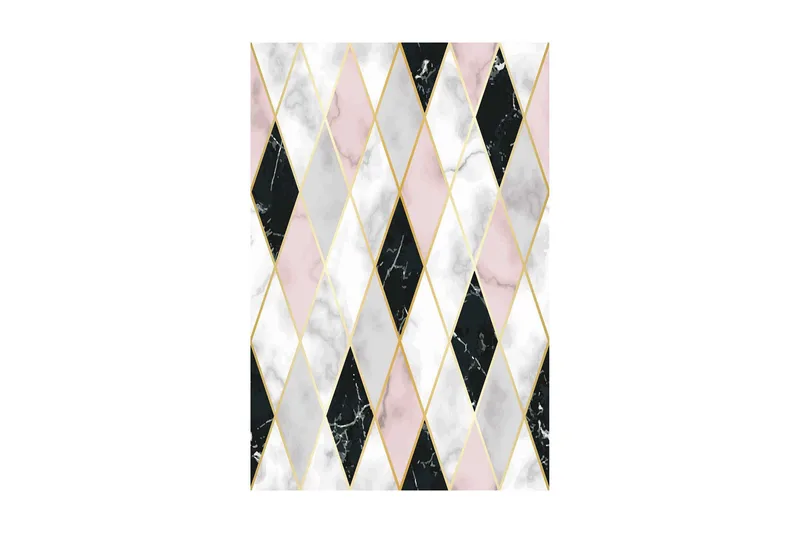 Bedriye Entrémåtte 100x300 cm, Flerfarvet