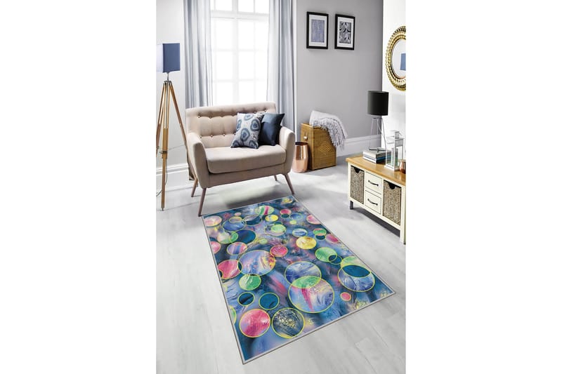 Bedriye Entrémåtte 80x300 cm - Flerfarvet - Tekstiler - Tæpper - Moderne tæppe - Gangmåtter