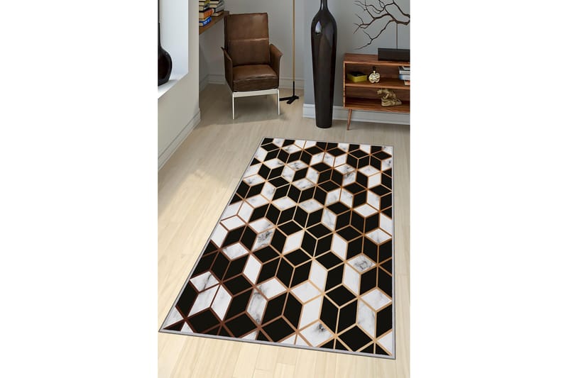 Bedriye Entrémåtte 80x300 cm - Flerfarvet - Tekstiler - Tæpper - Moderne tæppe - Gangmåtter