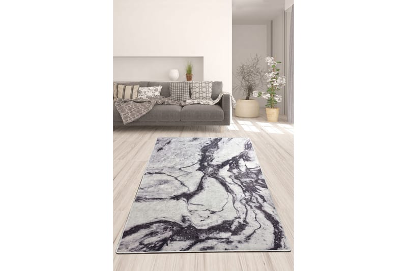 Crammer Entrémåtte 100x300 cm - Flerfarvet/Velour - Tekstiler - Tæpper - Moderne tæppe - Gangmåtter