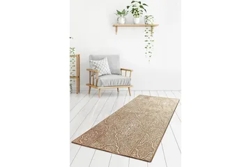 Iravathe Entrémåtte 80x300 cm - Beige/Velour - Tekstiler - Tæpper - Moderne tæppe - Gangmåtter