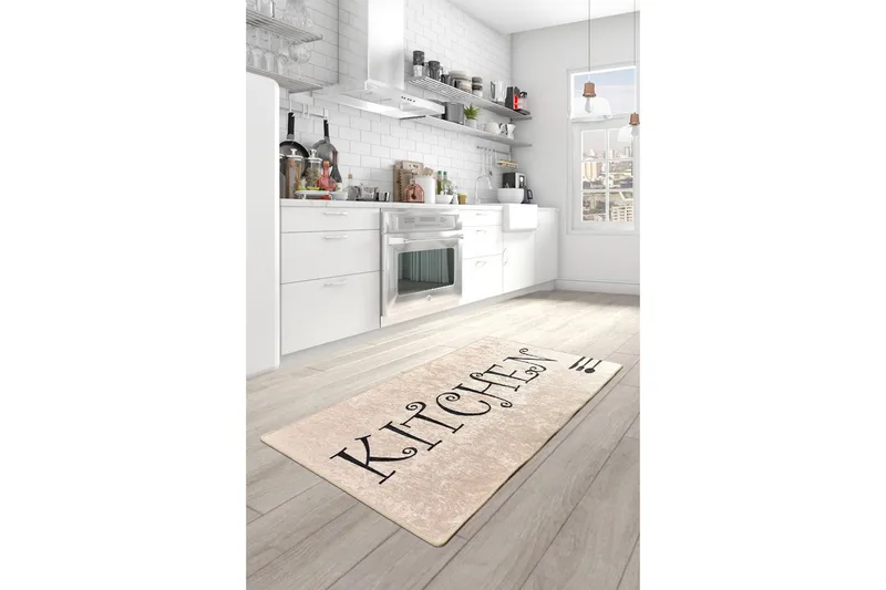 Koilara Entrémåtte 100x300 cm - Flerfarvet/Velour - Tekstiler - Tæpper - Moderne tæppe - Gangmåtter