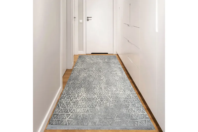 Naveena Løber 120x450 cm Rektangulær, Grå/Creme