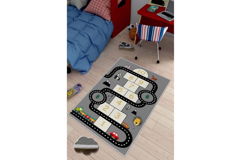 Noojo Løber 100x150 cm Rektangulær, Grå