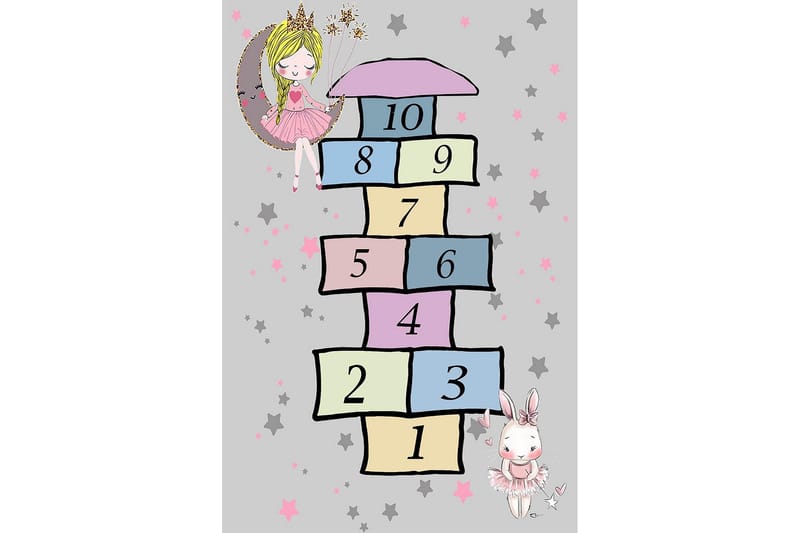 Nooralha Løber 100x150 cm Rektangulært - Flerfarvet - Tekstiler - Tæpper - Moderne tæppe - Gangmåtter