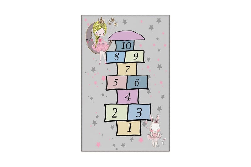 Nooralha Løber 100x150 cm Rektangulært - Flerfarvet - Tekstiler - Tæpper - Moderne tæppe - Gangmåtter