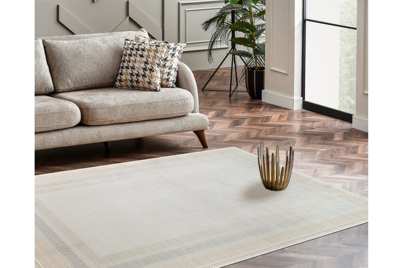 Otohiko Løber 100x200 cm Rektangulært, Creme/Guld