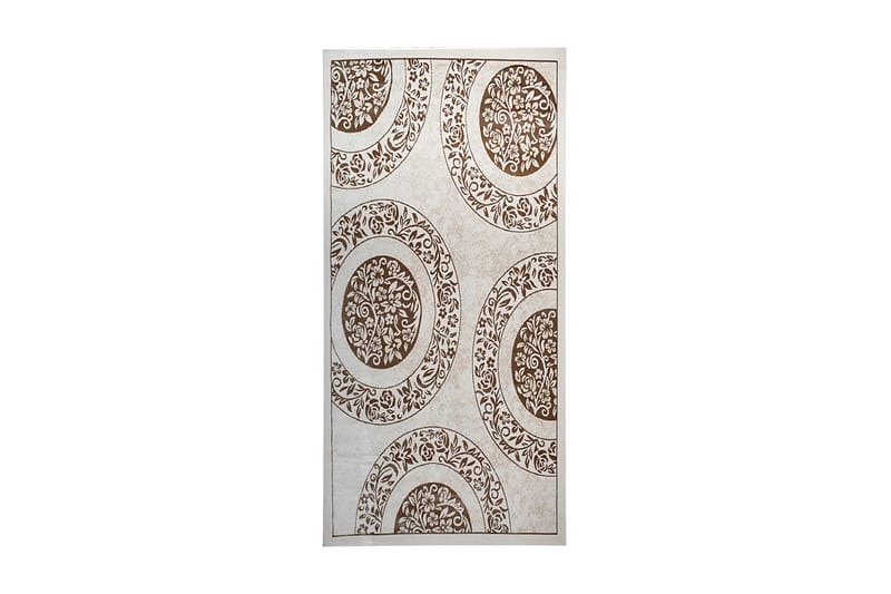 Pierre Cardin Tæppe diamond 80x150 - Creme / Brun - Tekstiler - Tæpper - Moderne tæppe - Gangmåtter
