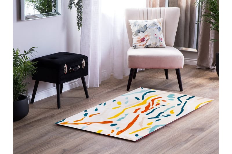 Pierre Cardin Tæppe diamond 80x150 - Creme / orange - Tekstiler - Tæpper - Moderne tæppe - Gangmåtter