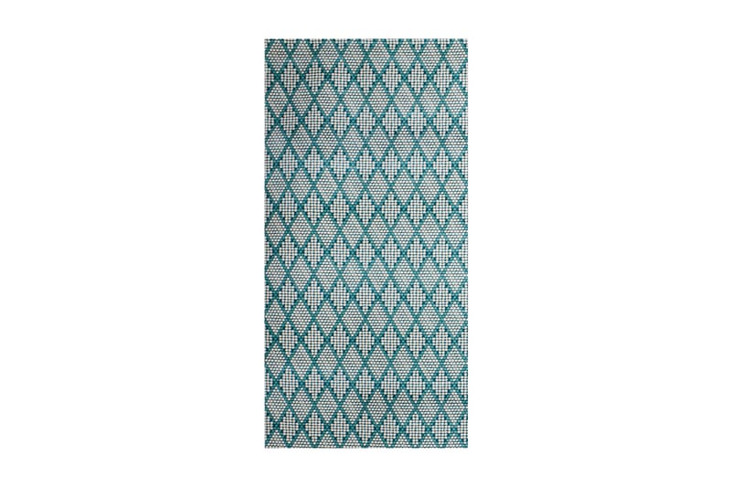 Pierre Cardin Tæppe diamond 80x150 - Creme / Turkis - Tekstiler - Tæpper - Moderne tæppe - Gangmåtter