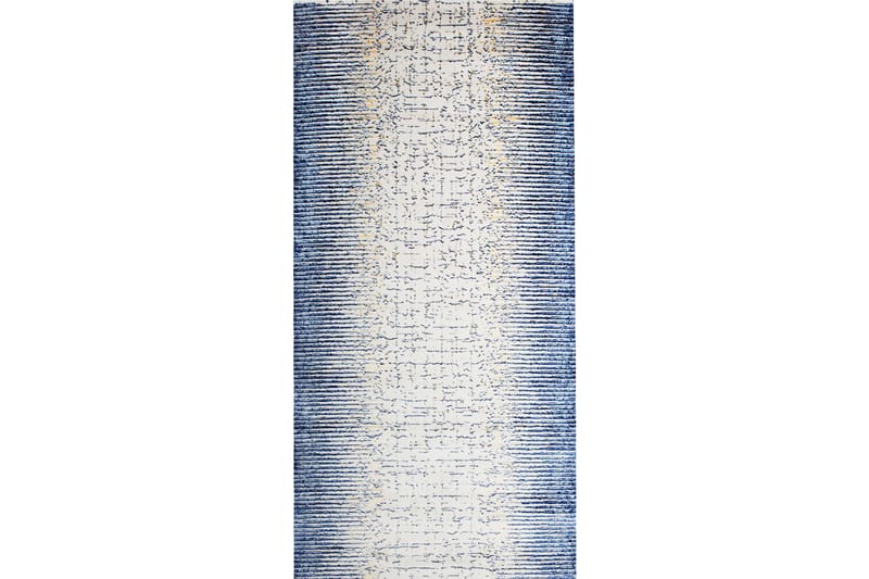 Pierre Cardin Tæppe diamond 80x150 - Hvid / Blå - Tekstiler - Tæpper - Moderne tæppe - Gangmåtter