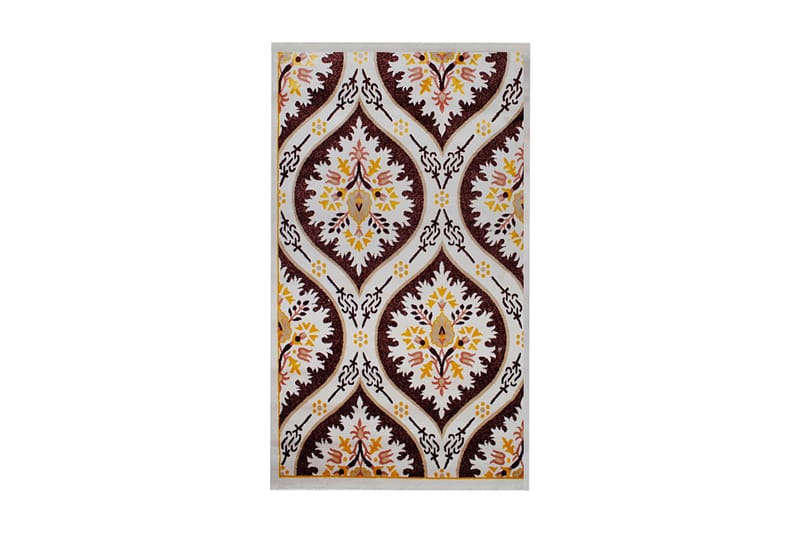 Pierre Cardin Tæppe diamond 80x150 - Hvid / rød - Tekstiler - Tæpper - Moderne tæppe - Gangmåtter