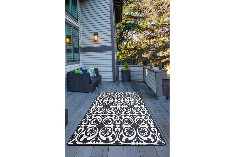 Sevval Entrémåtte 80x300 cm - Flerfarvet/Velour - Tekstiler - Tæpper - Moderne tæppe - Gangmåtter