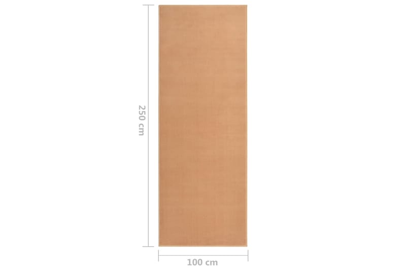 tæppeløber 100x250 cm BCF beige - Beige - Tekstiler - Tæpper - Moderne tæppe - Gangmåtter