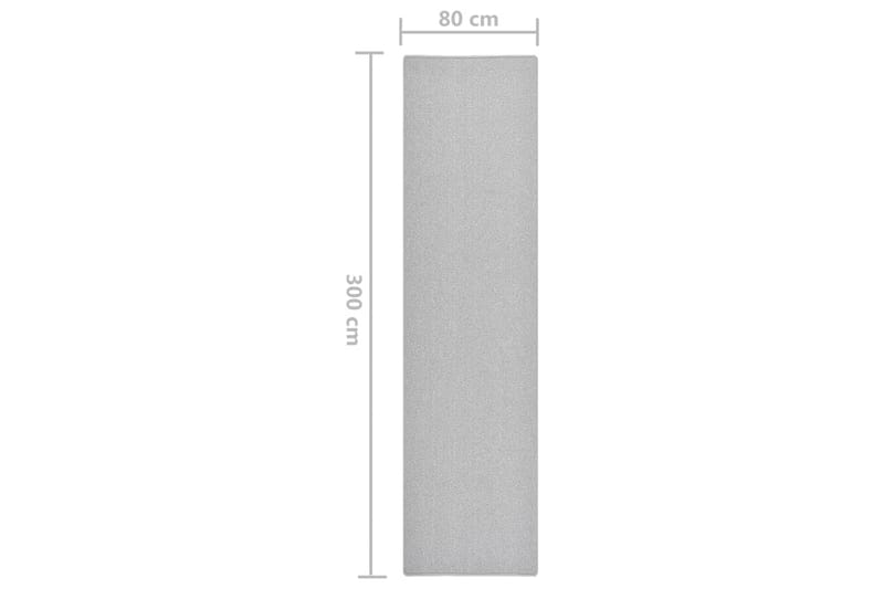 tæppeløber 80x300 cm lysegrå - Grå - Tekstiler - Tæpper - Moderne tæppe - Gangmåtter