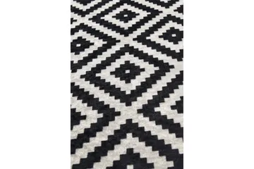 Umukara Entrémåtte 100x300 cm - Sort/Hvid - Tekstiler - Tæpper - Moderne tæppe - Gangmåtter