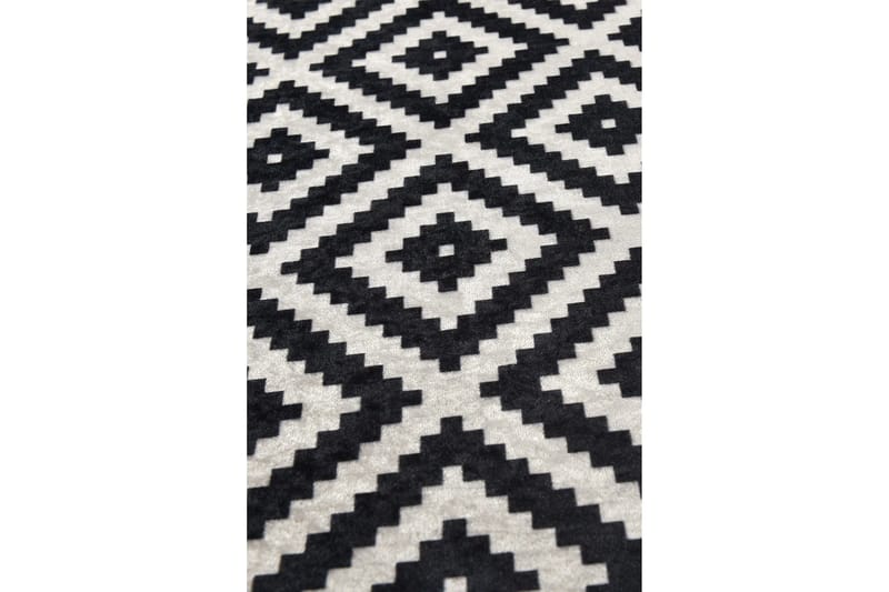 Umukara Entrémåtte 100x300 cm - Sort/Hvid - Tekstiler - Tæpper - Moderne tæppe - Gangmåtter