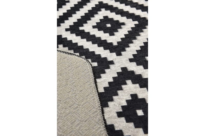 Umukara Entrémåtte 100x300 cm - Sort/Hvid - Tekstiler - Tæpper - Moderne tæppe - Gangmåtter