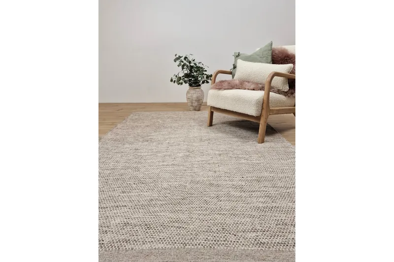 Gango Uldtæppe 240x340 cm Rektangulær - Beige - Tekstiler - Tæpper - Moderne tæppe - Uldtæppe