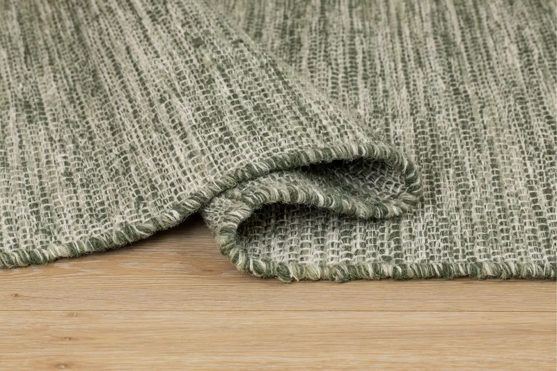 Gango Uldtæppe 300x400 cm Rektangulær - Grøn - Tekstiler - Tæpper - Moderne tæppe - Uldtæppe