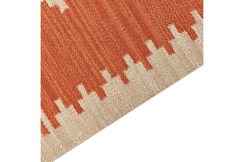 Gavar Bomuldstæppe 200x300 cm - Orange - Tekstiler - Tæpper - Moderne tæppe - Bomuldstæpper