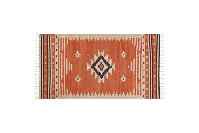 Gavar Bomuldstæppe 80x150 cm, Orange
