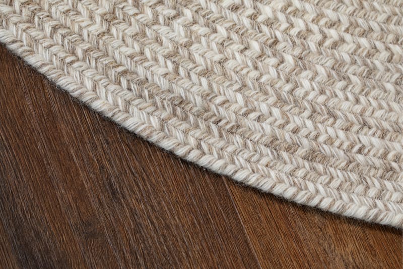 Gendu Uldtæppe Ø200 cm Rund - Beige - Tekstiler - Tæpper - Moderne tæppe - Uldtæppe