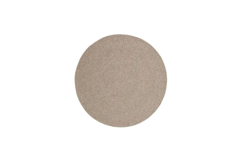 Gendu Uldtæppe Ø240 cm Rund, Linned