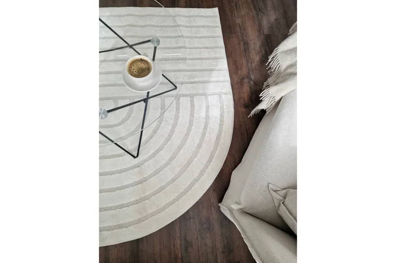 Genova Zen Wiltontæppe 160x230 cm - Creme - Tekstiler - Tæpper - Moderne tæppe - Wiltontæpper