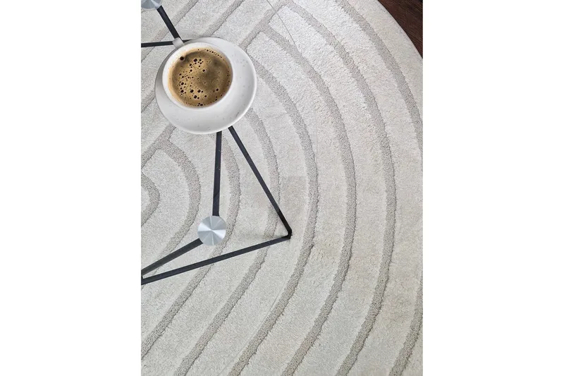 Genova Zen Wiltontæppe 200x290 cm - Creme - Tekstiler - Tæpper - Moderne tæppe - Wiltontæpper