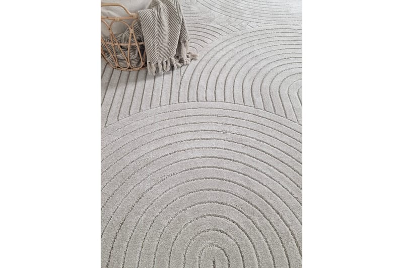 Genova Zen Wiltontæppe 80x150 cm Oval - Beige - Tekstiler - Tæpper - Moderne tæppe - Wiltontæpper