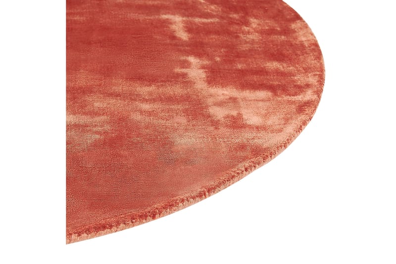 GesiIi Ryetæppe 140 cm Rund - Orange - Tekstiler - Tæpper - Moderne tæppe - Ryatæpper