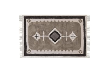 Geyve Bomuldstæppe 140x200 cm - Beige - Tekstiler - Tæpper - Moderne tæppe - Bomuldstæpper