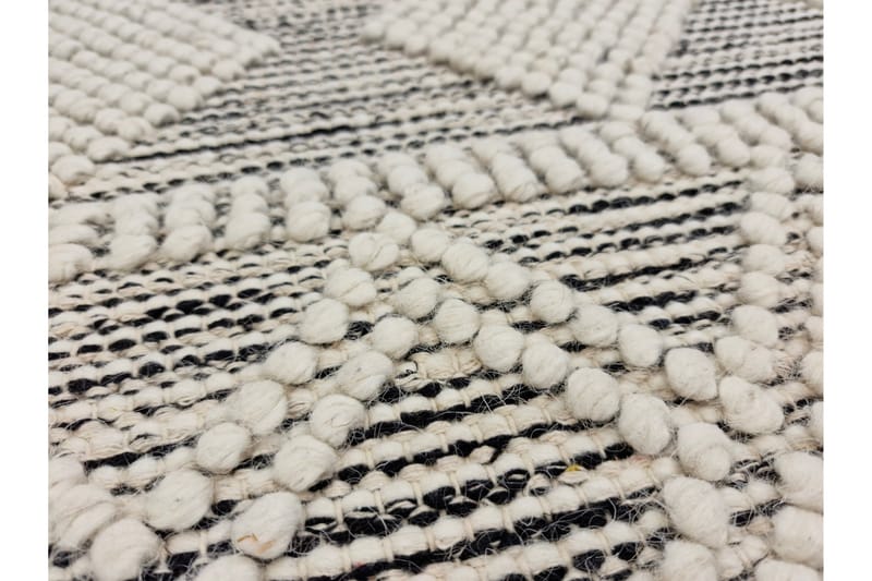 Ginji Uldtæppe 300x400 cm - Sort - Tekstiler - Tæpper - Moderne tæppe - Uldtæppe