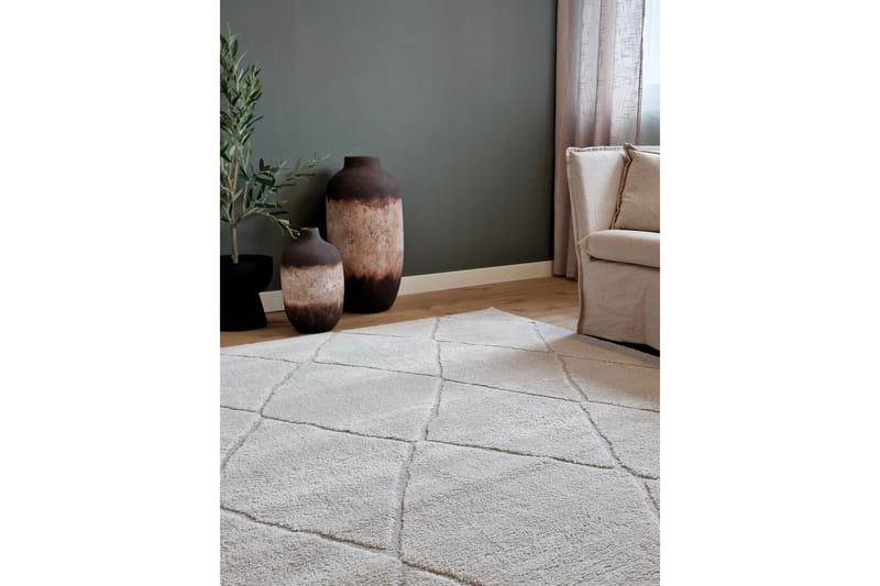 Gomati Wiltontæppe 160x230 cm - Grå - Tekstiler - Tæpper - Moderne tæppe - Wiltontæpper