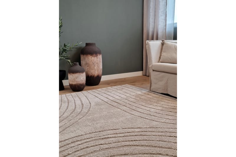 Gomati Wiltontæppe 160x230 cm - Linnedbeige - Tekstiler - Tæpper - Moderne tæppe - Wiltontæpper