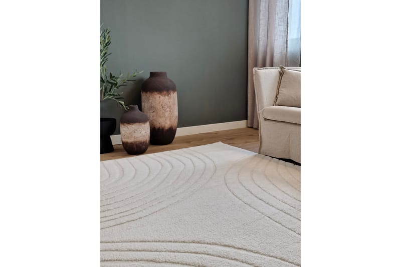 Gomati Wiltontæppe 240x340 cm - Creme - Tekstiler - Tæpper - Moderne tæppe - Wiltontæpper
