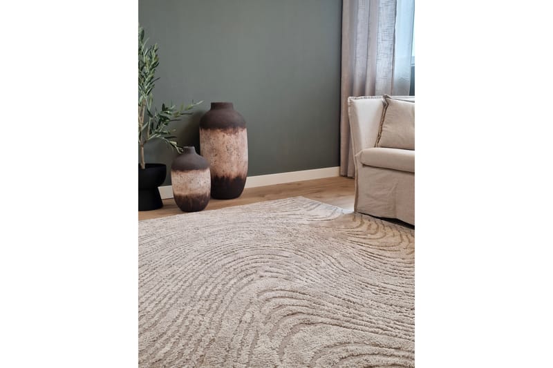 Gomati Wiltontæppe 300x400 cm - Linnedbeige - Tekstiler - Tæpper - Moderne tæppe - Wiltontæpper