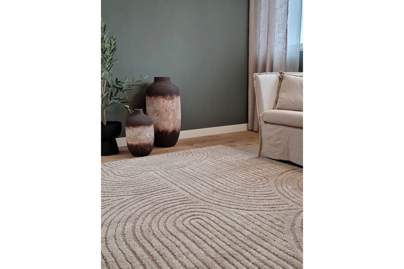 Gomati Wiltontæppe 300x400 cm - Linnedbeige - Tekstiler - Tæpper - Moderne tæppe - Wiltontæpper