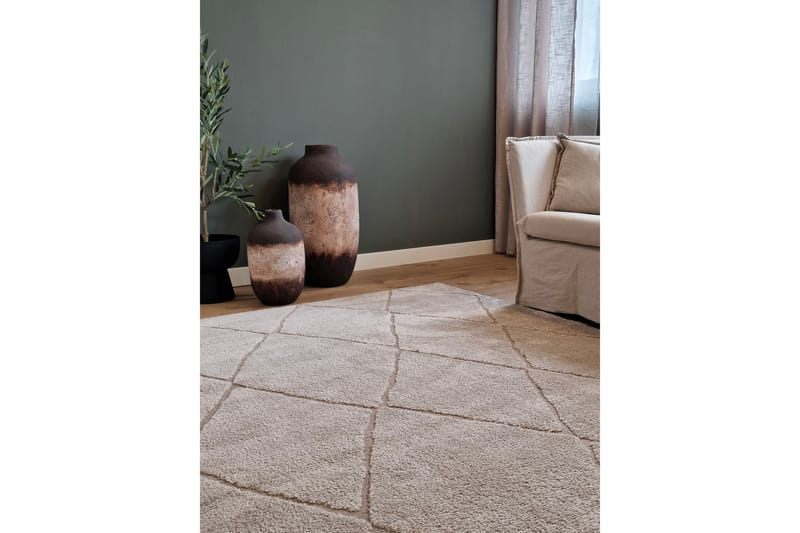 Gomati Wiltontæppe 300x400 cm - Linnedbeige - Tekstiler - Tæpper - Moderne tæppe - Wiltontæpper